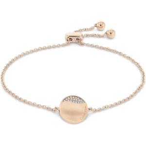 imageCalvin Klein Womens Chain Bracelet Elegant Minimalism with Adjustable Circular Design and Crystal SettingsCarnation