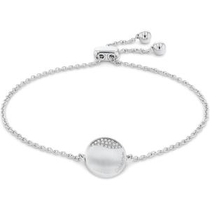 imageCalvin Klein Womens Chain Bracelet Elegant Minimalism with Adjustable Circular Design and Crystal SettingsSilver