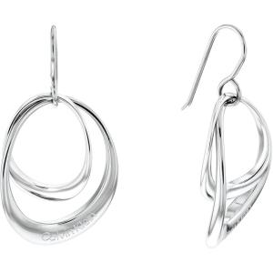 imageCalvin Klein Womens Fishy Earrings Distinctive Contours in Polished Finish for Elegant StyleSilver
