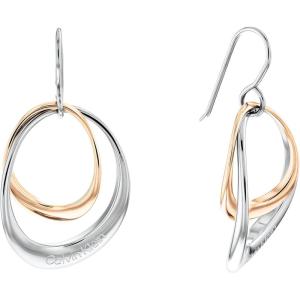 imageCalvin Klein Womens Fishy Earrings Distinctive Contours in Polished Finish for Elegant StyleTwo Tone