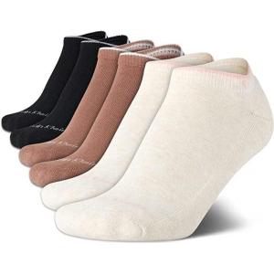 imageCalvin Klein Womens Low Cut Socks  6 Pack Breathable Cushioned Athletic Performance No Show Socks for Women Sizes 410Neutral Assorted