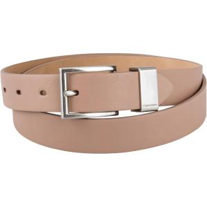 imageCalvin Klein Womens Metal Loop Slim 1 Inch Fashion Belt for Trousers Jeans DressesLight Brown