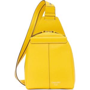 imageCalvin Klein Womens Millie Backpack for Women  Vegan Leather Monogram Backpack 2 Pockets BrownKhakiBlack One SizeDaffodil