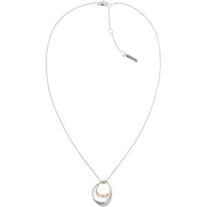 imageCalvin Klein Womens Pendant Necklace Sculptural Contours for Elegant Style in Polished FinishTwo Tone