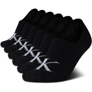 imageCalvin Klein Womens Socks  Comfort Cuff Sneaker Liner 6 PackBlack Assorted