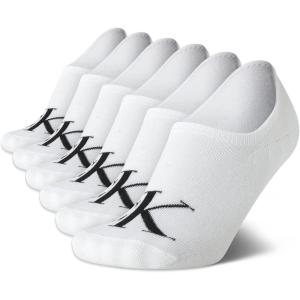 imageCalvin Klein Womens Socks  Comfort Cuff Sneaker Liner 6 PackWhite Assorted