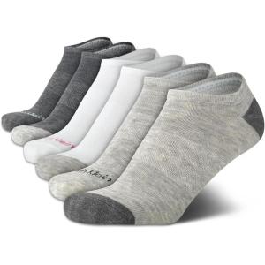 imageCalvin Klein Womens Socks  Lightweight No Show Socks 6 PackHeather Grey