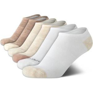 imageCalvin Klein Womens Socks  Lightweight No Show Socks 6 PackWhite Assorted