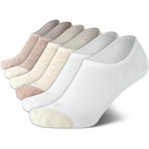 imageCalvin Klein Womens Socks  Lightweight No Show Socks 6 PackWhiteBrown