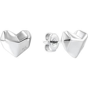 imageCalvin Klein Womens Stud Earrings Faceted HeartShaped Design for All OccasionsSilver