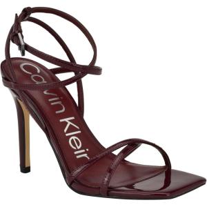 imageCalvin Klein Womens Tegin Heeled SandalDark Red Patent 600