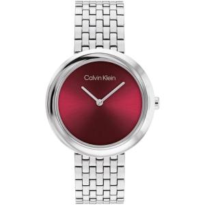 imageCalvin Klein Womens Twisted Bezel  34mm 2H Quartz Watch  Stainless Steel Bracelet  Water Resistance 30 Meters  Minimalistic Style  Premium Fashion  Gift for HerRed