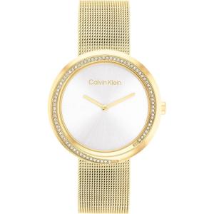 imageCalvin Klein Womens Twisted Bezel  34mm 2H Quartz Watch  Stainless Steel Bracelet  Water Resistance 30 Meters  Minimalistic Style  Premium Fashion  Gift for HerSilver Gold