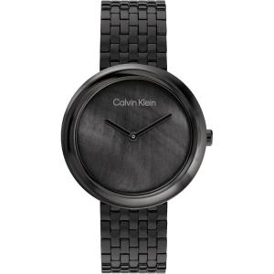 imageCalvin Klein Womens Twisted Bezel  34mm 2H Quartz Watch  Stainless Steel Bracelet  Water Resistance 30 Meters  Minimalistic Style  Premium Fashion  Gift for HerBlack Mother of Pearl