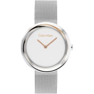 imageCalvin Klein Womens Twisted Bezel  34mm 2H Quartz Watch  Stainless Steel Bracelet  Water Resistance 30 Meters  Minimalistic Style  Premium Fashion  Gift for HerSilver