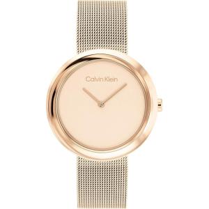 imageCalvin Klein Womens Twisted Bezel  34mm 2H Quartz Watch  Stainless Steel Bracelet  Water Resistance 30 Meters  Minimalistic Style  Premium Fashion  Gift for HerRose Gold
