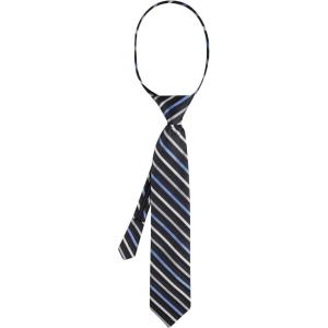 imageCalvin Klein boys Adjustable Pretied Zipper Tie  Big BoysBlack Stripe Zip