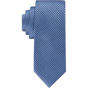 imageCalvin Klein mens Micro Dot Pattern Tie Standard and Extra Long SizesBlue Micro