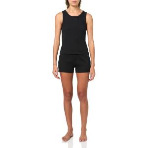 imageCalvin Klein womens Refined Rib Tank Short SetBlack