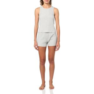 imageCalvin Klein womens Refined Rib Tank Short SetGrey Heather