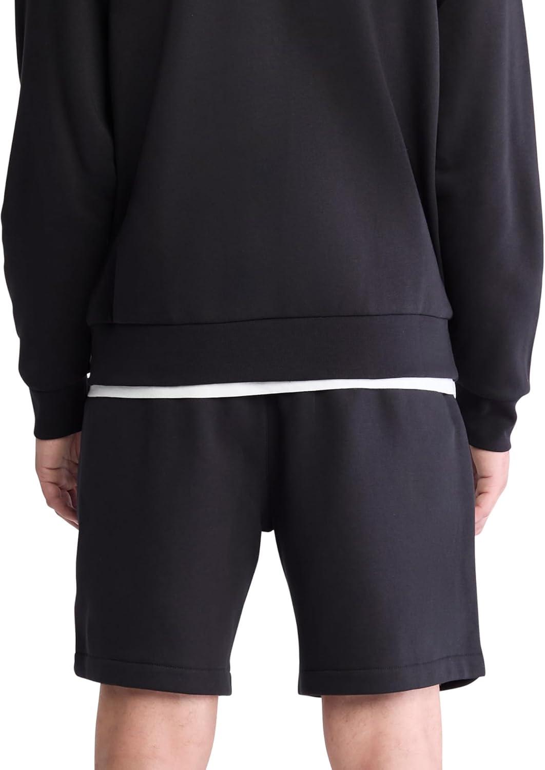 imageCalvin Klein Mens Monogram Logo Fleece ShortsBlack Beauty