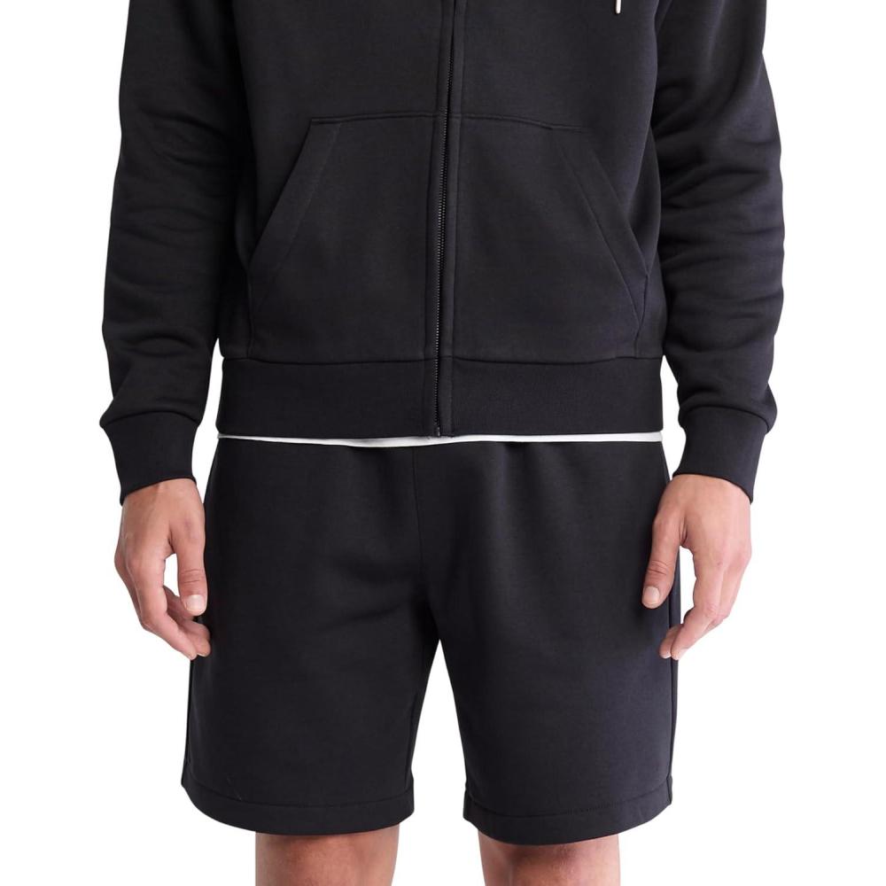 imageCalvin Klein Mens Monogram Logo Fleece ShortsBlack Beauty