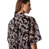 imageCalvin Klein Jeans Womens Chiffon Printed Wrap TopBlack