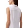 imageCalvin Klein Jeans Womens Crepe Sleeveless ButtonDown TopPearl