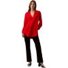 imageCalvin Klein Jeans Womens Relaxed V Neck BlouseGoji Berry