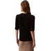 imageCalvin Klein Jeans Womens Textured Knit 34 Sleeve TopBlack