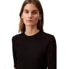 imageCalvin Klein Jeans Womens Textured Knit 34 Sleeve TopBlack