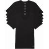 imageCalvin Klein Mens Cotton Classic 5Pack Slim Undershirts5 Black Vneck