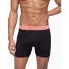imageCalvin Klein Mens Cotton Classics 3Pack Boxer BriefBlack Bodies W Cerise Lipstick  Grey Heather  Blue Edge