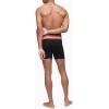 imageCalvin Klein Mens Cotton Classics 3Pack Boxer BriefBlack Bodies W Cerise Lipstick  Grey Heather  Blue Edge