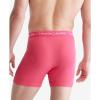 imageCalvin Klein Mens Cotton Classics 3Pack Boxer BriefCerise Lipstick  Grey Heather  Blue Edge