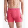 imageCalvin Klein Mens Cotton Classics 3Pack Boxer BriefCerise Lipstick  Grey Heather  Blue Edge