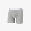 imageCalvin Klein Mens Cotton Classics 3Pack Boxer BriefGrey Heather Black White