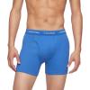 imageCalvin Klein Mens Cotton Classics 3Pack Boxer BriefMedieval Blue  Minnow  Blue Bay