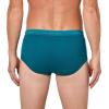 imageCalvin Klein Mens Cotton Classics 3Pack BriefSnow Heather teal Marine oyster Gray
