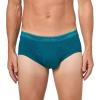 imageCalvin Klein Mens Cotton Classics 3Pack BriefSnow Heather teal Marine oyster Gray
