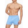 imageCalvin Klein Mens Cotton Classics 3Pack Knit BoxerBlue Bay  Minnow  Medieval Blue