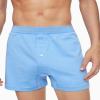 imageCalvin Klein Mens Cotton Classics 3Pack Knit BoxerBlue Bay  Minnow  Medieval Blue