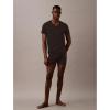 imageCalvin Klein Mens Cotton Classics 3Pack Undershirts3 Black Vneck
