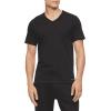 imageCalvin Klein Mens Cotton Classics 3Pack Undershirts3 Classic Black Vneck