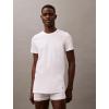 imageCalvin Klein Mens Cotton Classics 3Pack UndershirtsBlack  Grey Heather  White Crewneck
