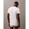 imageCalvin Klein Mens Cotton Classics 3Pack UndershirtsBlack  Grey Heather  White Crewneck