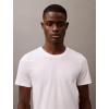 imageCalvin Klein Mens Cotton Classics 3Pack UndershirtsBlack  Grey Heather  White Crewneck