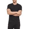 imageCalvin Klein Mens Cotton Classics 5Pack Undershirts5 Black Crewneck