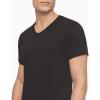 imageCalvin Klein Mens Cotton Classics 5Pack Undershirts5 Classic Black Vneck