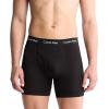 imageCalvin Klein Mens Cotton Stretch 3Pack Boxer BriefBlack  Zinc  Deep Mauve